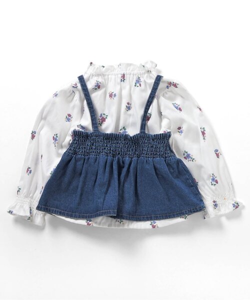 apres les cours（アプレレクール）の「デニムビスチェ&チュニックセット（ベスト・キッズ・その他3/ピンク・110/100/90/80/140/130/120）」の9枚目の写真