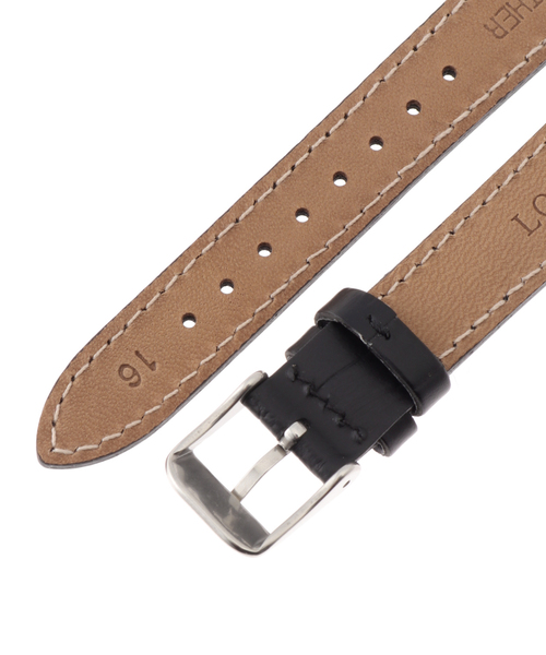 HIROB（ヒロブ）の「LOBOR DYNASTY BLACK STRAP 16mm(SILVER)（アナログ腕時計・レディース・シルバー・FREE）」の4枚目の写真