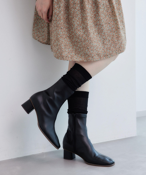 ROPE' PICNIC（ロペピクニック）の「シアーハイソックス（ソックス/靴下・レディース・ライトグレー/オフホワイト/ブラック・FREE）」の4枚目の写真