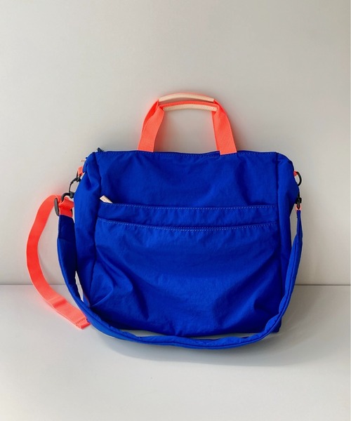 EARTH MADE（アースメイド）の「10POCKET INSIDE PRINT 2WAY TOTE（ボストンバッグ・レディース・ブラック/カーキ/ブルー/ダークグレー/サンドベージュ/ライトベージュ/ライトグレー/ダークブルー/ライトパープル/ブラウン/ダークネイビー/キャメル・FREE）」の14枚目の写真