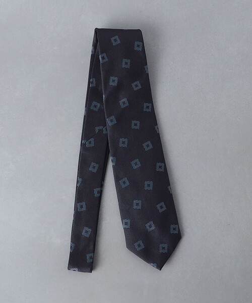UNITED ARROWS(ユナイテッドアローズ)の「コモン ジャガード ネクタイ(ネクタイ・メンズ・ネイビー/グレー・FREE)」の1枚目の写真