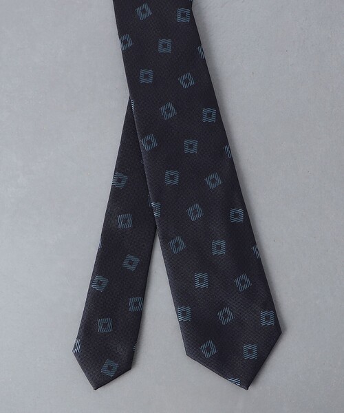 UNITED ARROWS(ユナイテッドアローズ)の「コモン ジャガード ネクタイ(ネクタイ・メンズ・ネイビー/グレー・FREE)」の6枚目の写真