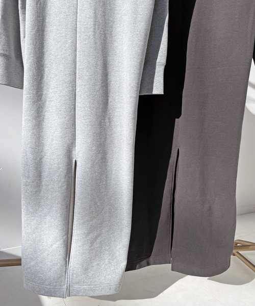 Spick & Span（スピックアンドスパン）の「《追加2一部店舗+WEB限定》ヘビー裏毛ロングワンピース（ワンピース・レディース・チャコールグレー/グレー・FREE）」の16枚目の写真