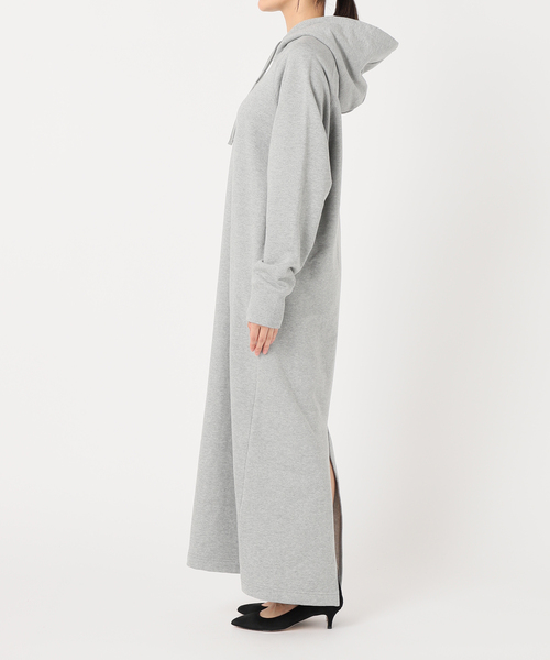Spick & Span（スピックアンドスパン）の「《追加2一部店舗+WEB限定》ヘビー裏毛ロングワンピース（ワンピース・レディース・チャコールグレー/グレー・FREE）」の18枚目の写真