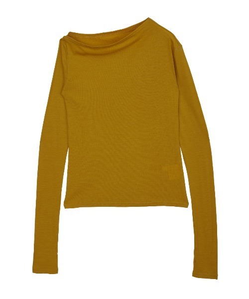 カットソー(長袖/七分) AMERI ONE SHOULDER TOP Ameri（アメリ）の「ONE SHOULDER TOP（Tシャツ/カットソー）」 - WEAR