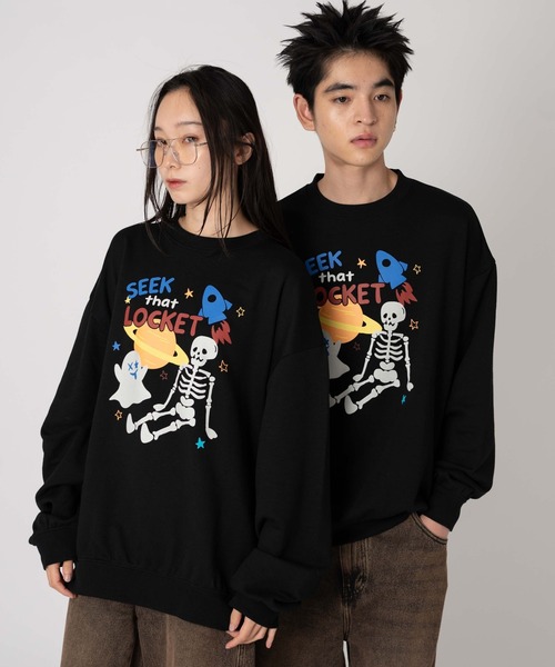 Ice Cream グラフィックプルオーバースウェットシャツ ブラック Ice Cream グラフィックプルオーバースウェットシャツ ブラック