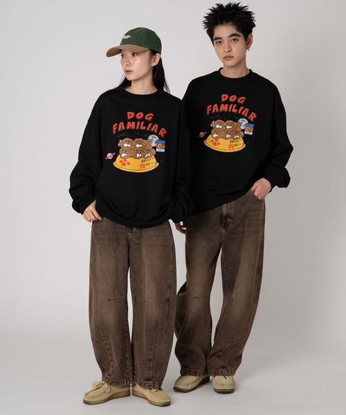 Ice Cream グラフィックプルオーバースウェットシャツ ブラック WEGO/アソートグラフィックプルオーバー（スウェット）｜WEGO