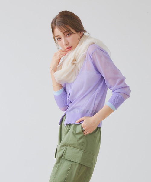 macocca(マコッカ)の「薄手シアーカシミヤ無地ストール カシミヤ100%(ストール/ショール・レディース・ベージュ/チャコール/グレー系1/アイボリー・FREE)」の12枚目の写真