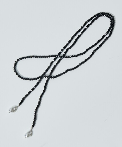 Firsthand（ファーストハンド）の「Firsthand/ファーストハンド ビーズパールネックレス（ネックレス・レディース・ホワイト/ブラック・ONE SIZE）」の3枚目の写真
