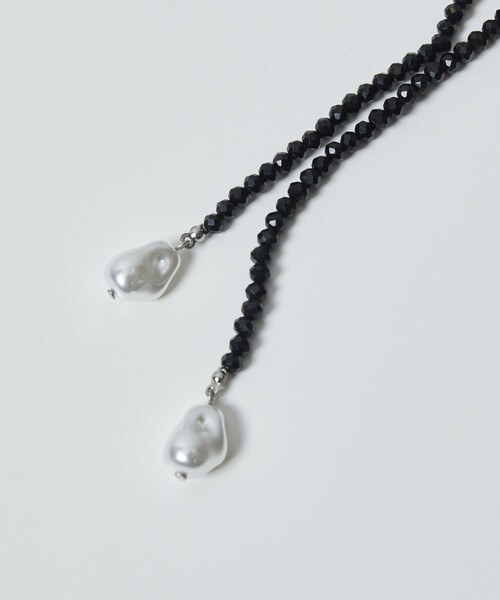 Firsthand（ファーストハンド）の「Firsthand/ファーストハンド ビーズパールネックレス（ネックレス・レディース・ホワイト/ブラック・ONE SIZE）」の4枚目の写真