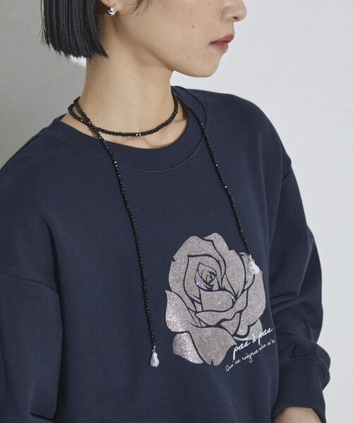 Firsthand（ファーストハンド）の「Firsthand/ファーストハンド ビーズパールネックレス（ネックレス・レディース・ホワイト/ブラック・ONE SIZE）」の6枚目の写真