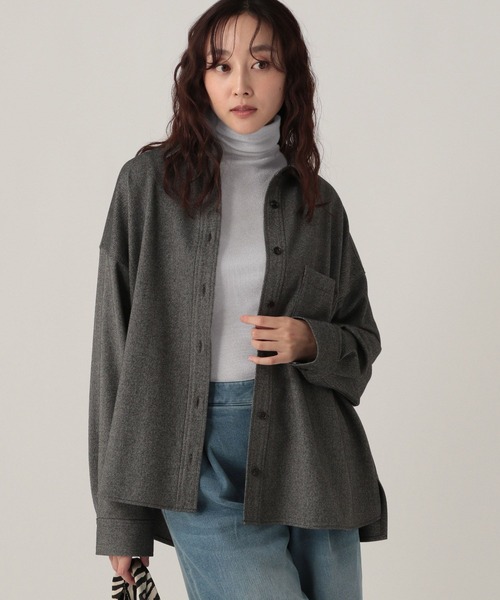 Elura（エルーラ）の「ラメタートルトップス インナー/139374（Tシャツ/カットソー・レディース・ベージュ/ホワイト/ライトグレー/ブラック・MEDIUM/LARGE）」の8枚目の写真