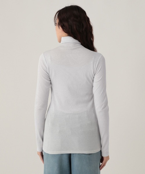 Elura（エルーラ）の「ラメタートルトップス インナー/139374（Tシャツ/カットソー・レディース・ベージュ/ホワイト/ライトグレー/ブラック・MEDIUM/LARGE）」の18枚目の写真