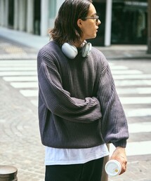 FREAK'S STORE（フリークスストア）の「限定展開 リラックスフィット 畦編み クルーネック ニット（ニット/セーター・メンズ）」