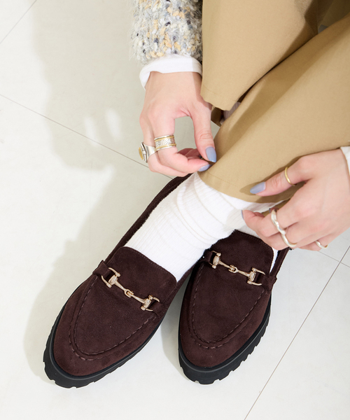 B.C STOCK（ベーセーストック）の「プラットフォームビットローファー（ローファー・レディース・ブラウン/ブラック・SMALL/MEDIUM/LARGE）」の7枚目の写真