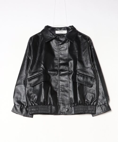 セール】ヴィンテージライク オーバーサイズ PUレザージャケット