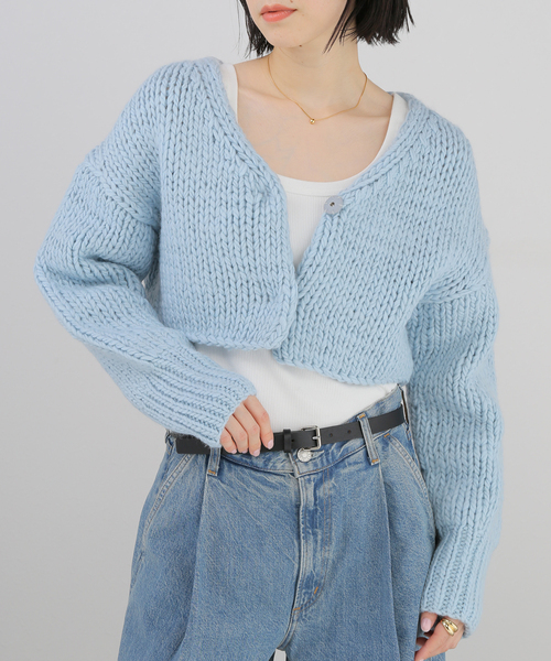 セール】roving hand ニットカーディガン（カーディガン/ボレロ