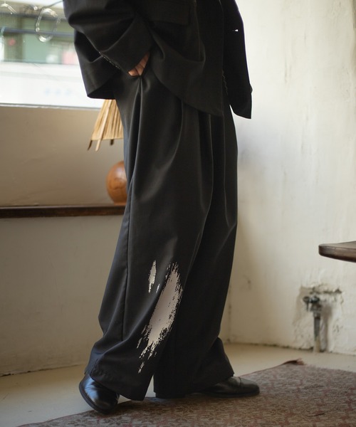 epnok（エプノック）の「箔プリントスラックス（スラックス・メンズ・チャコールグレー/ブラック・MEDIUM/LARGE/SMALL）」の15枚目の写真