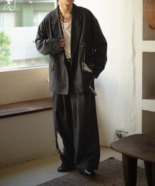 epnok（エプノック）の「箔プリントスラックス（スラックス・メンズ・チャコールグレー/ブラック・MEDIUM/LARGE/SMALL）」の21枚目の写真