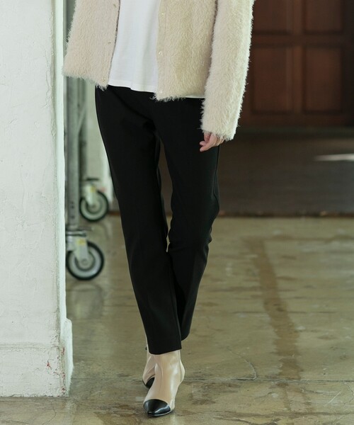 OPAQUE.CLIP(オペークドットクリップ)の「【抗菌防臭加工】トゥーキャップショートブーツ(ブーツ・レディース・ブラック/ベージュ系4・02/03)」の14枚目の写真