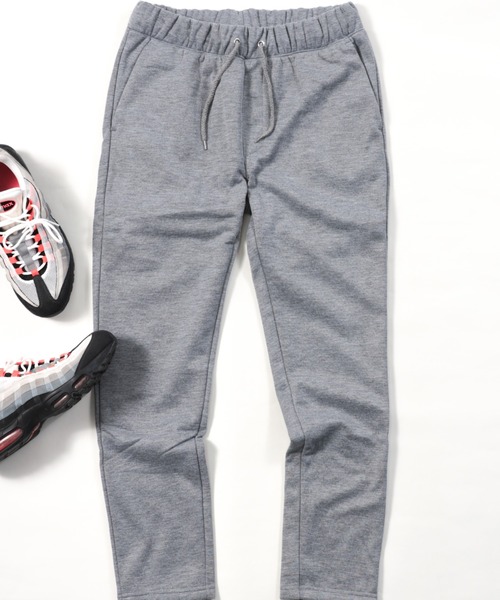 NYLAUS（ナイラス）の「防風 裏フリース イージースウェットパンツ（スウェットパンツ・メンズ・杢グレー/ブラック/その他/ネイビー・L/M/LL）」の3枚目の写真