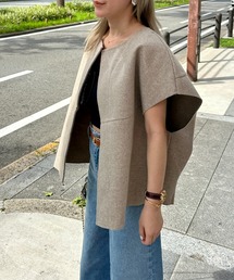 StyleSea | ノーカラーニットモッサベスト(ベスト)