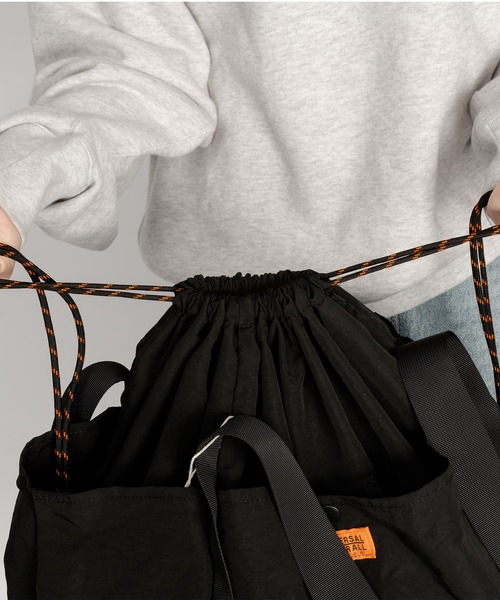 UNIVERSAL OVERALL(ユニバーサルオーバーオール)の「SHINGEN BUDOU BAG (L) / 信玄武道バッグ(ショルダーバッグ・レディース・ブラック・FREE)」の3枚目の写真