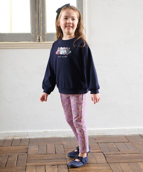 ANY（エニィ）の「裏シャギーアニマルトレーナー（スウェット・キッズ・ベージュ系/ライラック系/ネイビー系・130/100/90/110/120）」の10枚目の写真