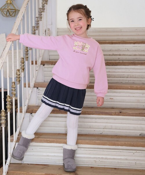 ANY（エニィ）の「裏シャギーアニマルトレーナー（スウェット・キッズ・ベージュ系/ライラック系/ネイビー系・130/100/90/110/120）」の15枚目の写真