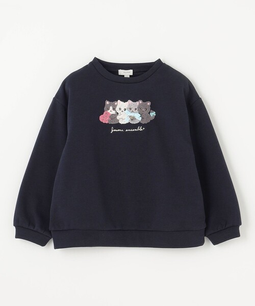 ANY（エニィ）の「裏シャギーアニマルトレーナー（スウェット・キッズ・ベージュ系/ライラック系/ネイビー系・130/100/90/110/120）」の19枚目の写真