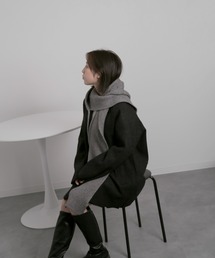 Chiina(チーナ)のChiina/ニットフードマフラー(ニットキャップ/ビーニー)