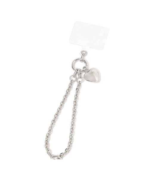 LAKOLE（ラコレ）の「2WAYハートストラップ / 152959（スマホグッズ・レディース・ブラック/その他1・FREE）」の4枚目の写真