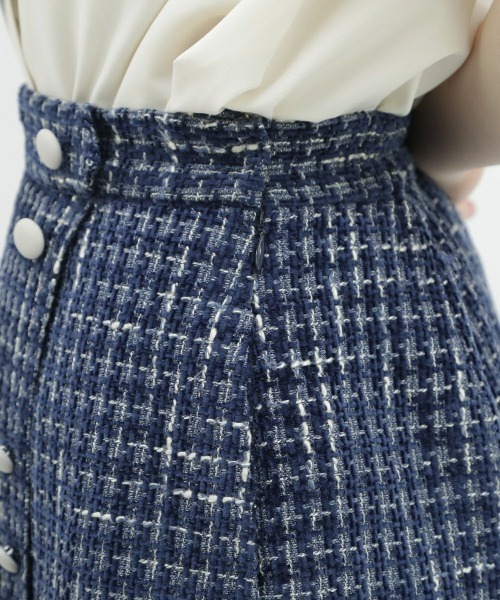 F i.n.t（フィント）の「【セットアップ対応】釦使いファンシーツイードスカパン/fint（その他パンツ・レディース・ライトブルー/ネイビー・FREE）」の14枚目の写真