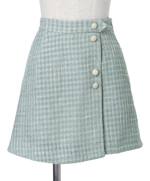 F i.n.t（フィント）の「【セットアップ対応】釦使いファンシーツイードスカパン/fint（その他パンツ・レディース・ライトブルー/ネイビー・FREE）」の17枚目の写真