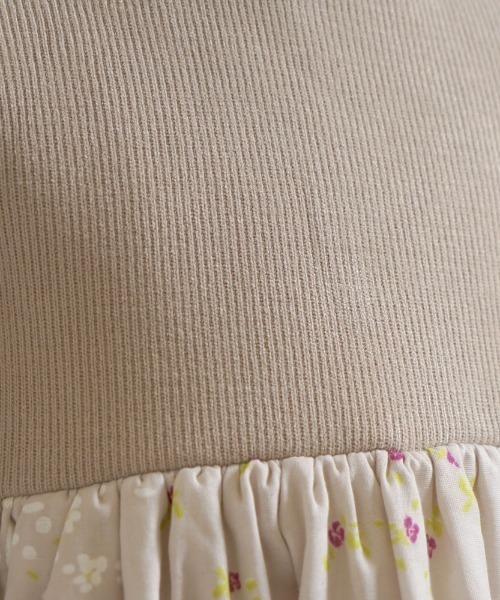 【セール】【NAOMI ITO(ナオミイトウ)】ニットドッキングワンピース 80cm・90cm・100cm（ワンピース）｜NAOMI ITO（ナオミイトウ）