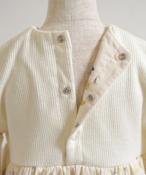 【セール】【NAOMI ITO(ナオミイトウ)】ニットドッキングワンピース 80cm・90cm・100cm（ワンピース）｜NAOMI ITO（ナオミイトウ）