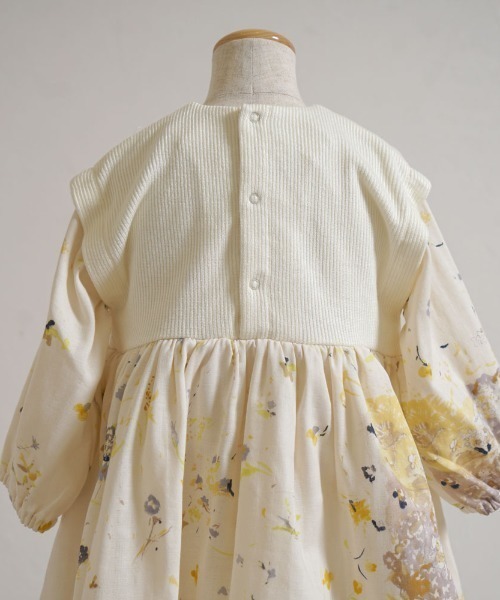 【セール】【NAOMI ITO(ナオミイトウ)】ニットドッキングワンピース 80cm・90cm・100cm（ワンピース）｜NAOMI ITO（ナオミイトウ）