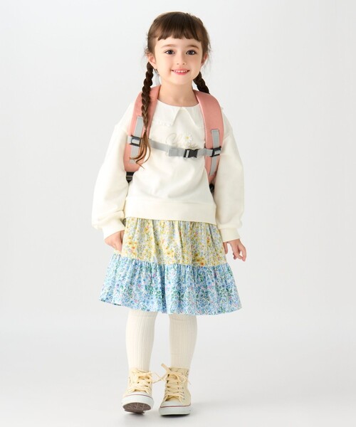 SHIPS Colors（シップス カラーズ）の「SHIPS Colors: 90～140cm /〈洗濯機可能〉ロゴ プリント カラー スウェット（スウェット・キッズ・オフホワイト/ブラック・90/100/110/120/130/140）」の16枚目の写真
