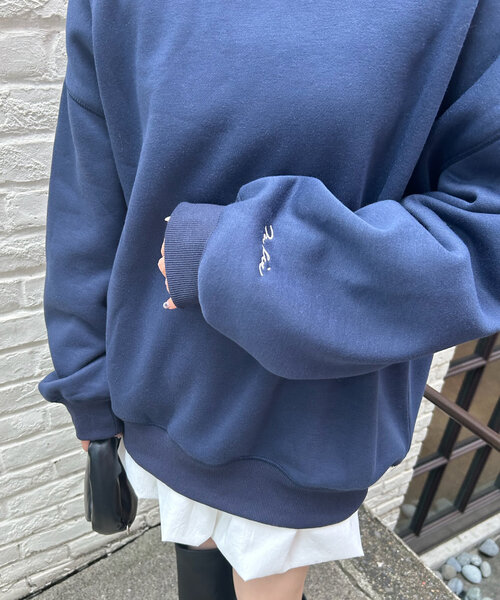 mline（エムライン）の「[mline]PHOTOビッグスウェット（スウェット・レディース・グレー/オフホワイト/ネイビー・FREE）」の20枚目の写真
