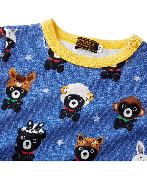 DOUBLE_B（ダブルビー）の「十二支柄半袖Tシャツ（Tシャツ/カットソー・キッズ・ネイビー・80ｃｍ/90cm/100cm/110cm/120cm/130cm）」の3枚目の写真