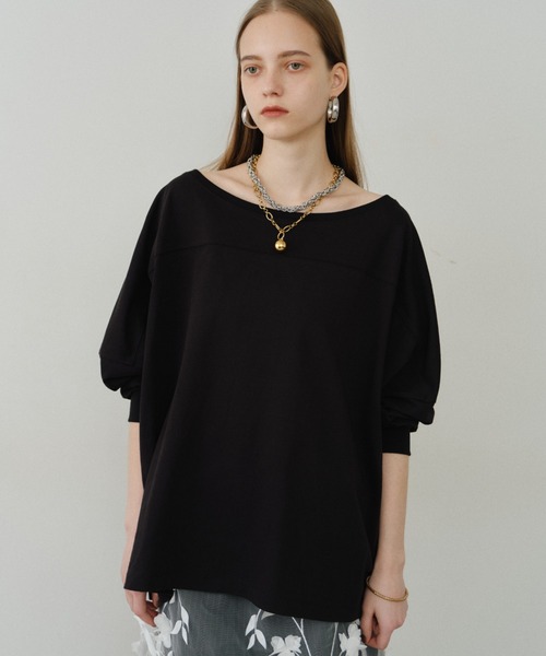 yae(ヤエ)の「2way loose sweat shirt / 2wayルーズスウェットシャツ(スウェット・レディース・ブラック/ベビーピンク/ライトグレー・FREE)」の17枚目の写真