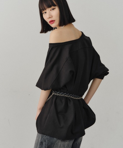 yae(ヤエ)の「2way loose sweat shirt / 2wayルーズスウェットシャツ(スウェット・レディース・ブラック/ベビーピンク/ライトグレー・FREE)」の22枚目の写真