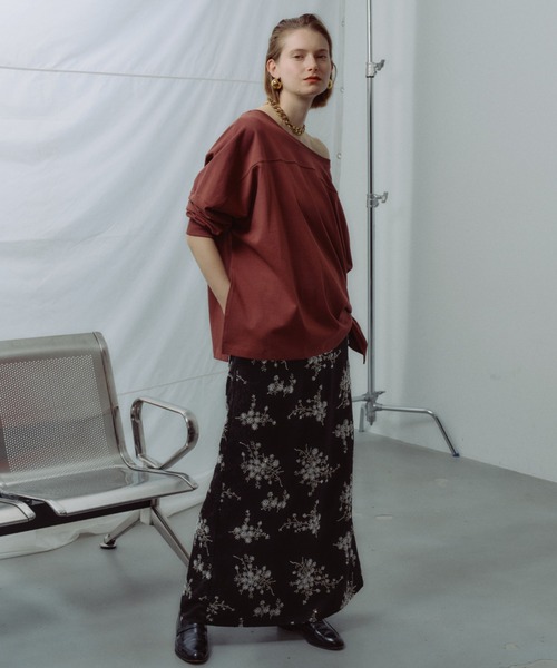 yae（ヤエ）の「2way loose sweat shirt / 2wayルーズスウェットシャツ（スウェット・レディース・ブラック/ベビーピンク/ライトグレー/ブラウン・FREE）」の16枚目の写真
