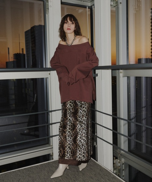yae（ヤエ）の「2way loose sweat shirt / 2wayルーズスウェットシャツ（スウェット・レディース・ブラック/ベビーピンク/ライトグレー/ブラウン・FREE）」の18枚目の写真