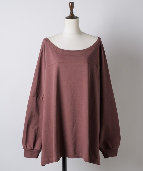 yae（ヤエ）の「2way loose sweat shirt / 2wayルーズスウェットシャツ（スウェット・レディース・ブラック/ベビーピンク/ライトグレー/ブラウン・FREE）」の19枚目の写真