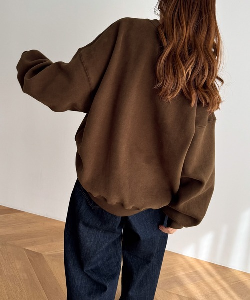 CANAL JEAN(キャナルジーン)の「El mar COLORADO裏起毛トレーナー(スウェット・レディース・ブラウン/ピンク/ベージュ・ONE SIZE)」の5枚目の写真