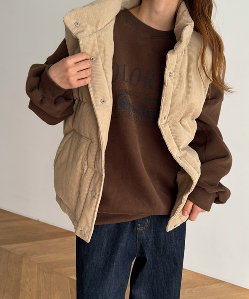 CANAL JEAN(キャナルジーン)の「El mar COLORADO裏起毛トレーナー(スウェット・レディース・ブラウン/ピンク/ベージュ・ONE SIZE)」の6枚目の写真
