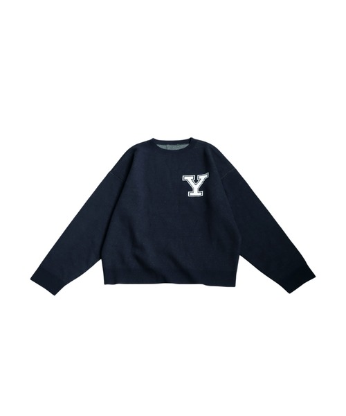 antiqua(アンティカ)の「YALE カレッジロゴニット(ニット/セーター・レディース・ネイビー/ブラック/グレー・ONESIZE)」の9枚目の写真