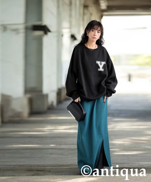 antiqua(アンティカ)の「YALE カレッジロゴニット(ニット/セーター・レディース・ネイビー/ブラック/グレー・ONESIZE)」の20枚目の写真