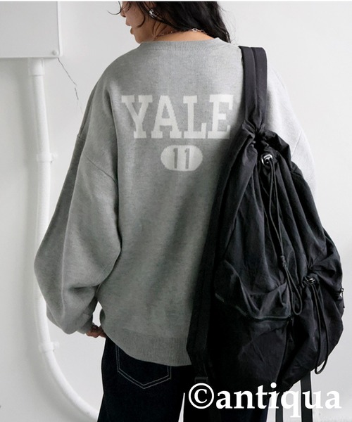 antiqua(アンティカ)の「YALE カレッジロゴニット(ニット/セーター・レディース・ネイビー/ブラック/グレー・ONESIZE)」の21枚目の写真